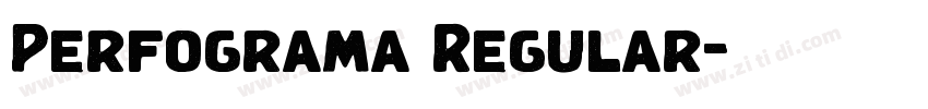 Perfograma Regular字体转换 Perfograma Regular字体转换